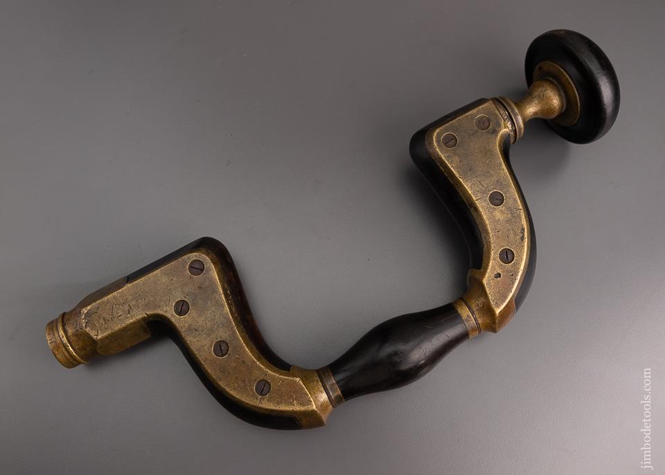 Lovely Ebony & Brass Sheffield Brace - 82667