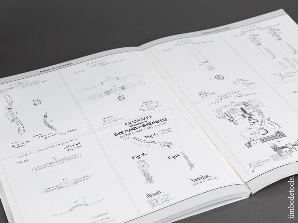 Book:  PATENTED AMERICAN PLANES FOR WOOD, LEATHER, AND THE ALLIED TRADES 1795 TO 1934, VOLUME I TO 1875 by Lars Larson and Clarence Blanchard - 82734