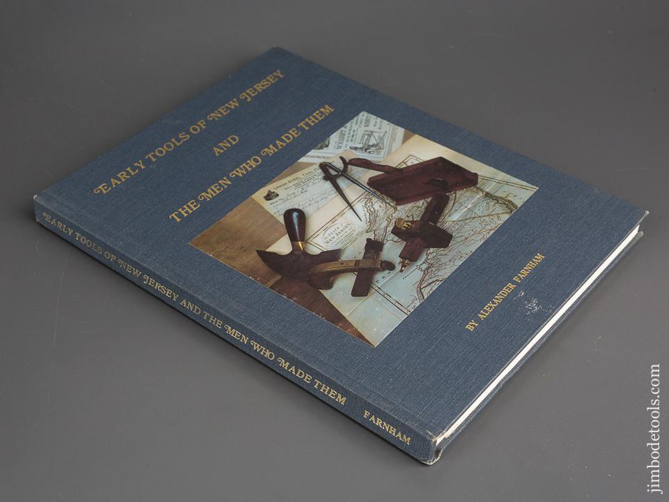 Book:  EARLY TOOLS OF NEW JERSEY AND THE MEN WHO MADE THEM by Alexander Farnham - 82743