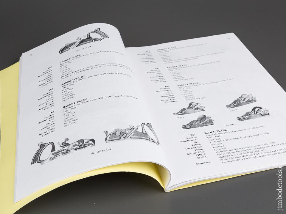 SIGNED Book:  SARGENT PLANES IDENTIFICATION AND VALUE GUIDE Second Edition by David E. Heckel - 82749