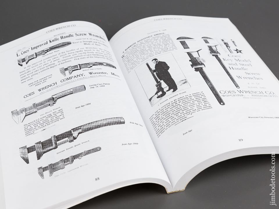 Book:  AMERICAN WRENCH MAKERS 1830-1915 by Kenneth L. Cope - 82754