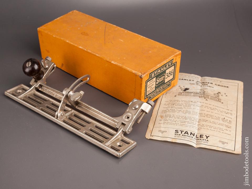 STANLEY No. 386 Jointer Gauge MINT in Original Box - 82763