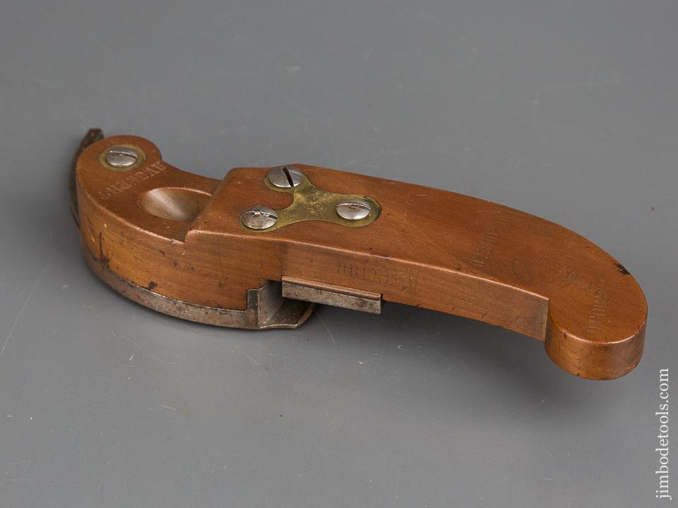 Crisp EXTRA FINE Cormier Wood Coach Maker's Plow Plane by B.G. PARIS - 82780U