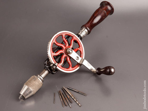 MILLERS FALLS No. 2 Egg Beater Hand Drill with Eight Bits - -82788