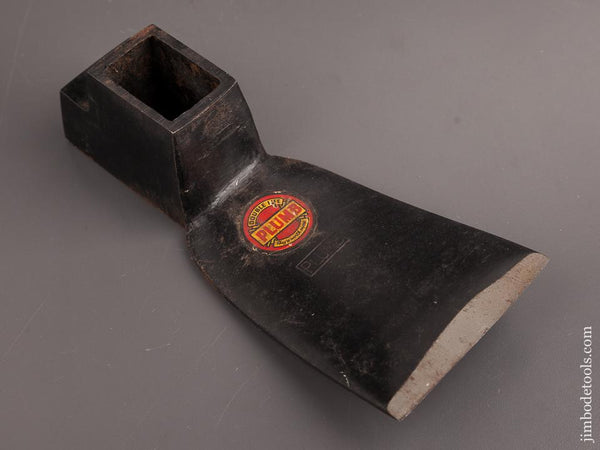 Dead MINT 3 5/8 x 9 inch PLUMB Adze with Decal - 82790