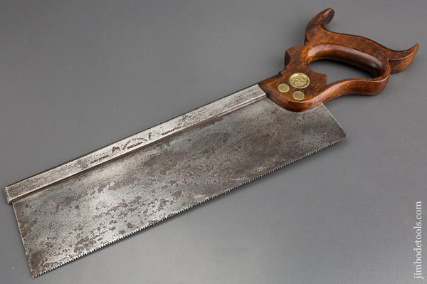 Just Sharpened! 14 point 12 inch Crosscut DISSTON Double Eagle Back Saw - 82802