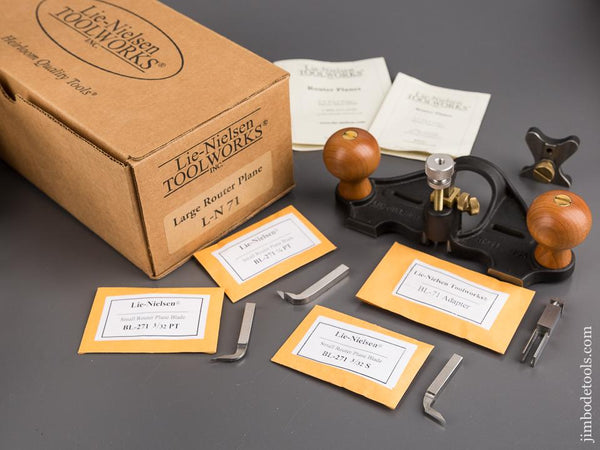 LIE-NIELSEN L-N 71 Router Plane MINT in Original Box - 82839