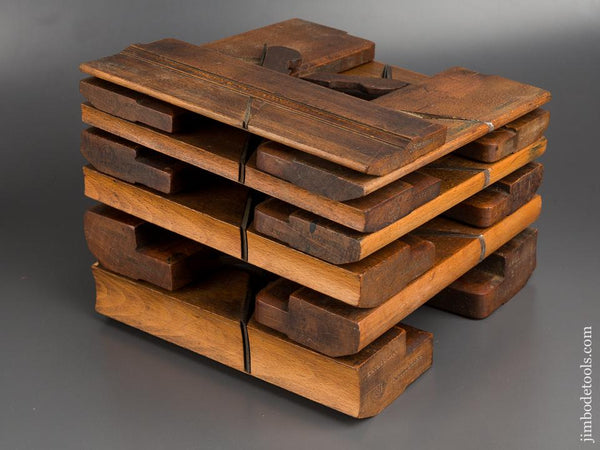 Great User Matched Set of 13 Hollows & Rounds Moulding Planes by D. KIMBERLEY Birmingham circa 1854-1906 - 82851