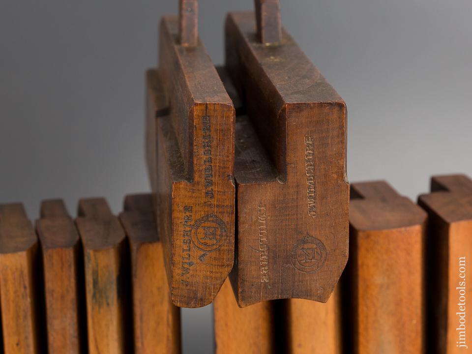 Great User Matched Set of 13 Hollows & Rounds Moulding Planes by D. KIMBERLEY Birmingham circa 1854-1906 - 82851