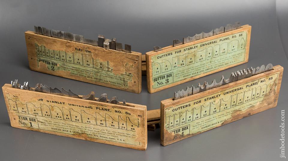 STANLEY No. 55 Combination Plane 100% COMPLETE in Dovetailed Custom Box - 82854