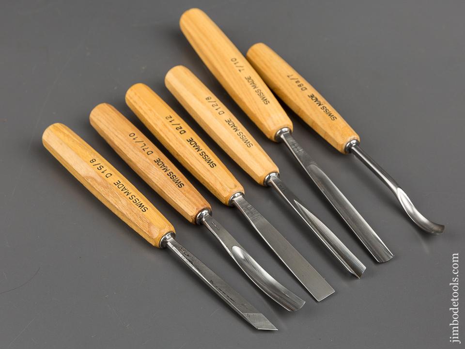 MINT Set of Six PHEIL SWISS MADE Carving Gouges - 82868