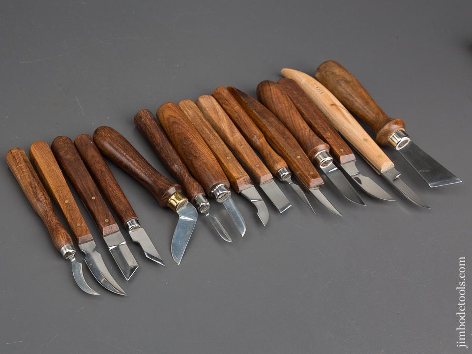 Set of 15 MINT Carving Knives - 82870