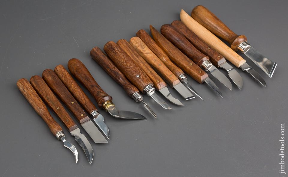Set of 15 MINT Carving Knives - 82870