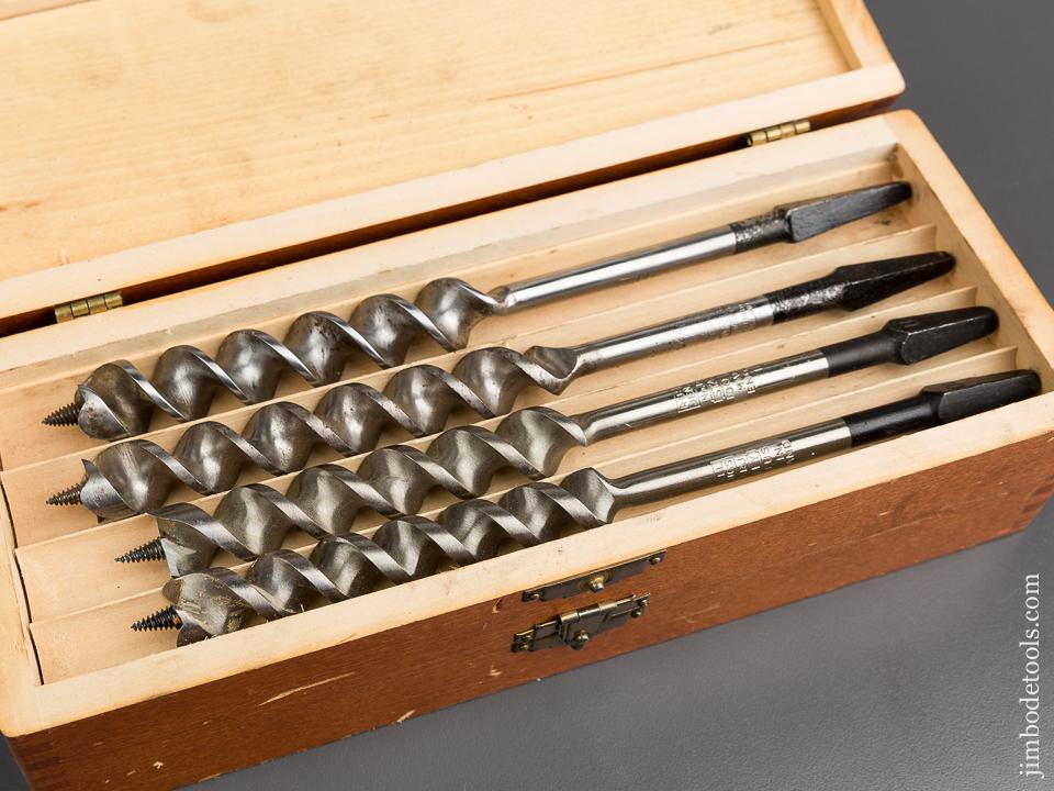 Complete Set of 13 RUSSELL JENNINGS Auger Bits in Original 3 Tiered Box - 82873