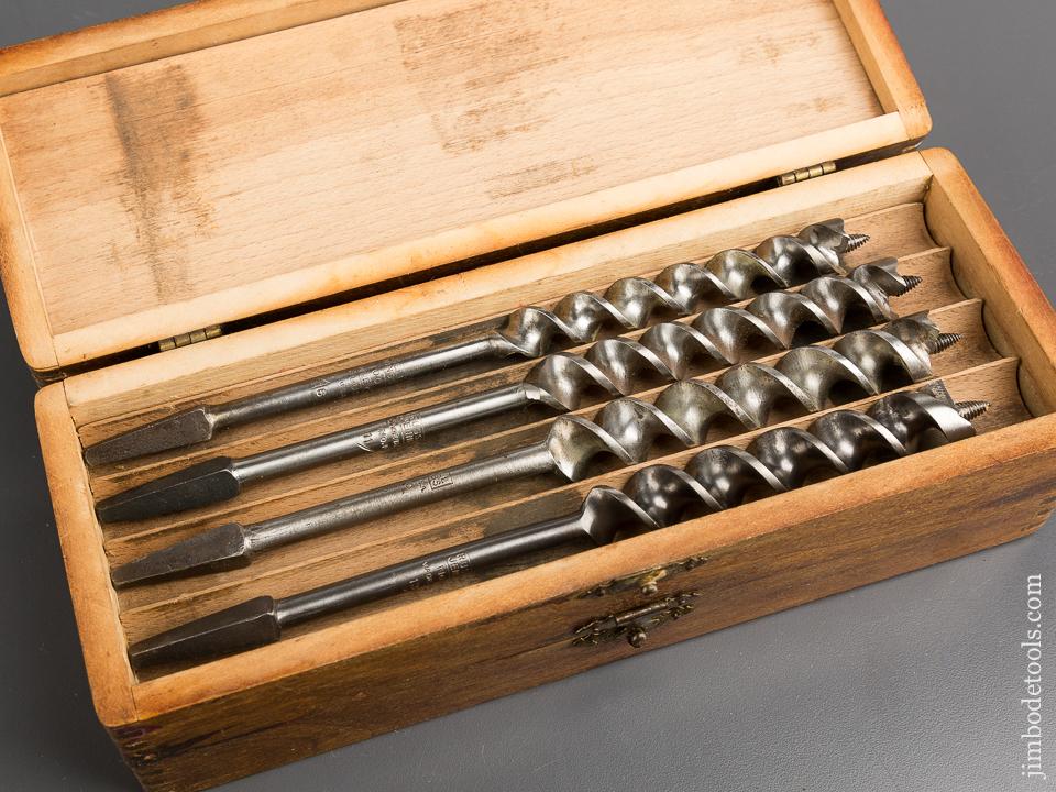 Complete Set of 13 RUSSELL JENNINGS Auger Bits in Original 3 Tiered Box - 82874