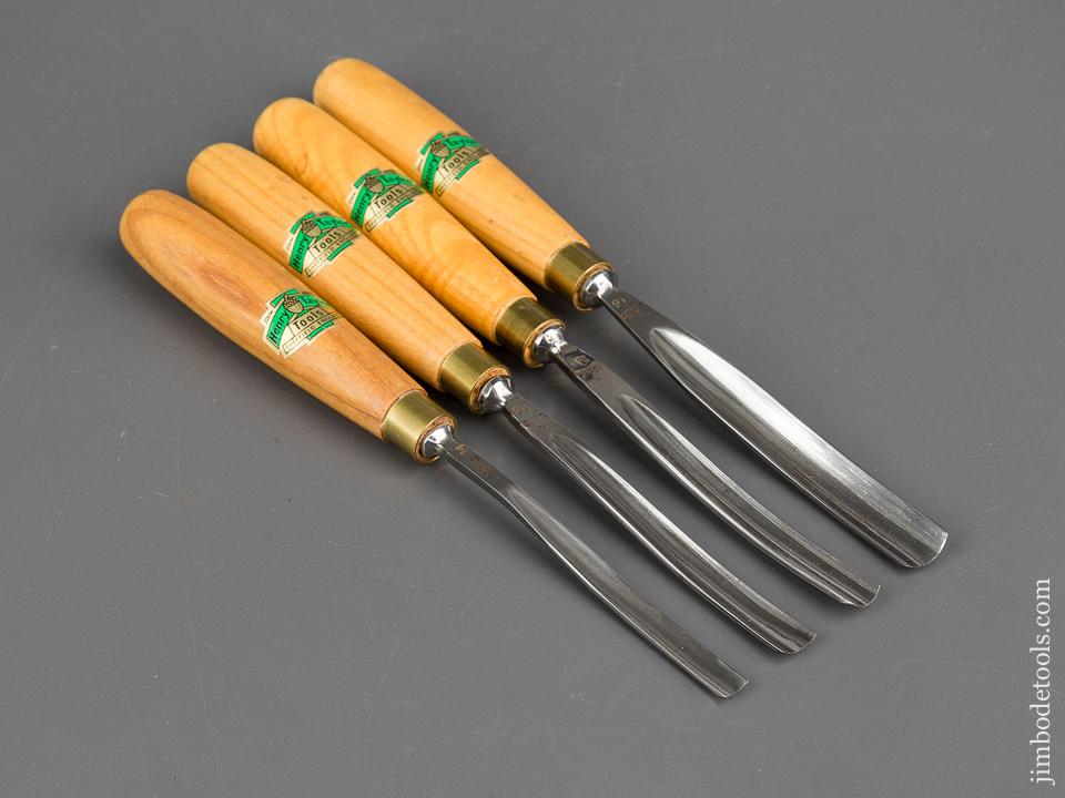 MINT Set of Four HENRY TAYLOR Carving Gouges with Decals - 82887