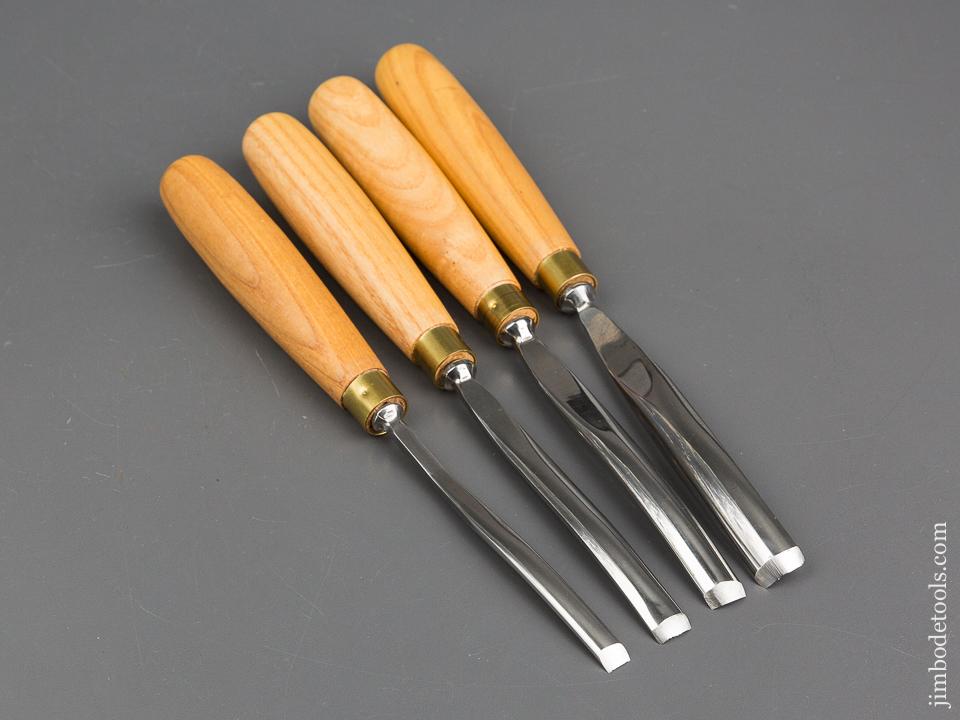 MINT Set of Four HENRY TAYLOR Carving Gouges with Decals - 82887