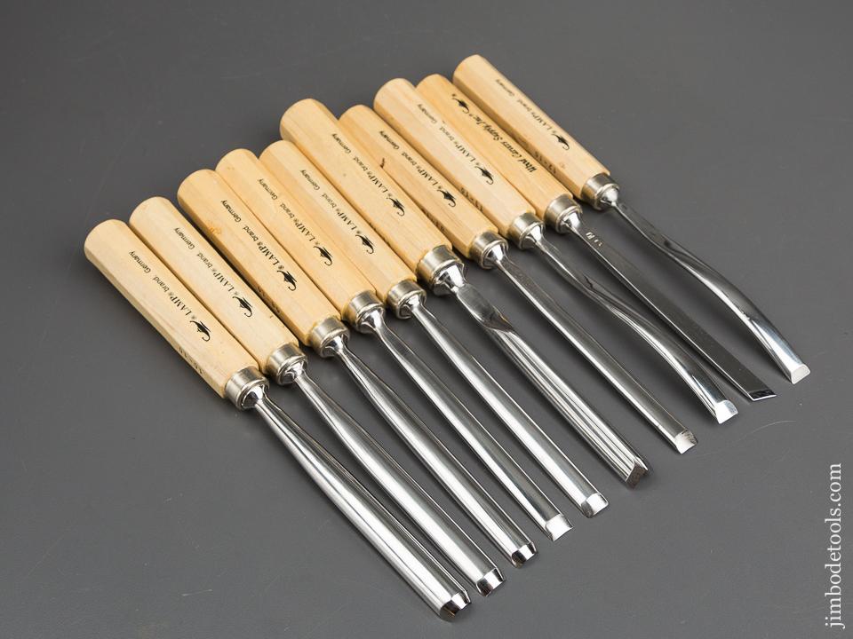 MINT Set of Ten German Carving Tools by LAMP - 82889