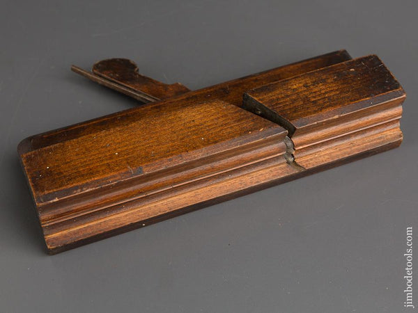 1 3/4 inch Wide T. CLOUGH MANCHESTER Crispy Complex Moulding Plane circa 1828 GOOD+ - 82903