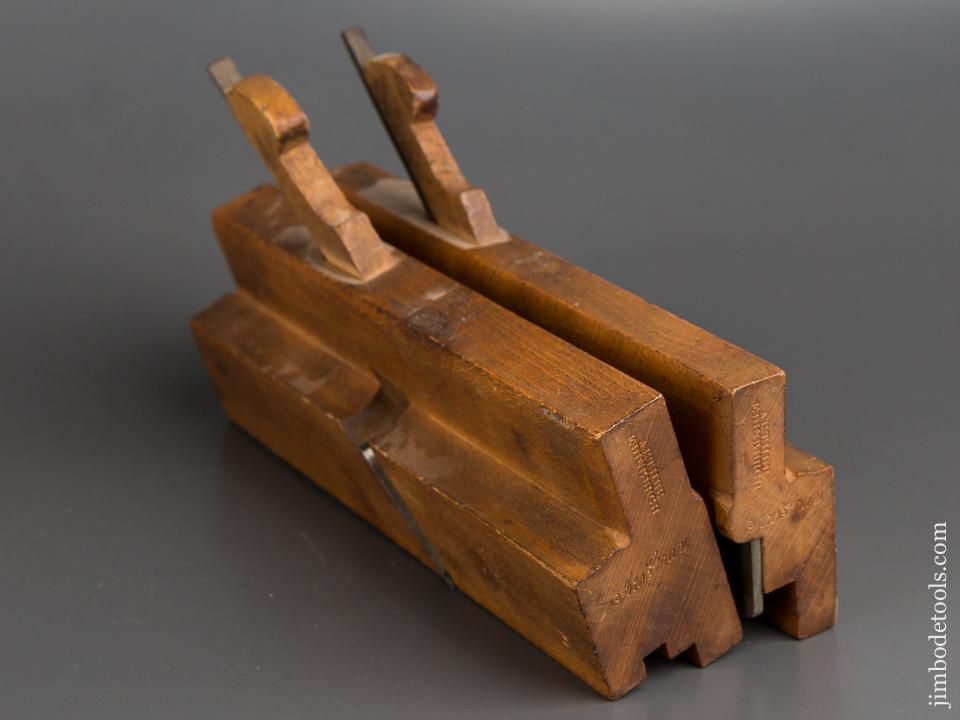 Pair of ARTHUR EDINBURGH Tongue & Groove Planes circa 1793-1844 FINE - 82905