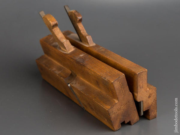 Pair of ARTHUR EDINBURGH Tongue & Groove Planes circa 1793-1844 FINE - 82905