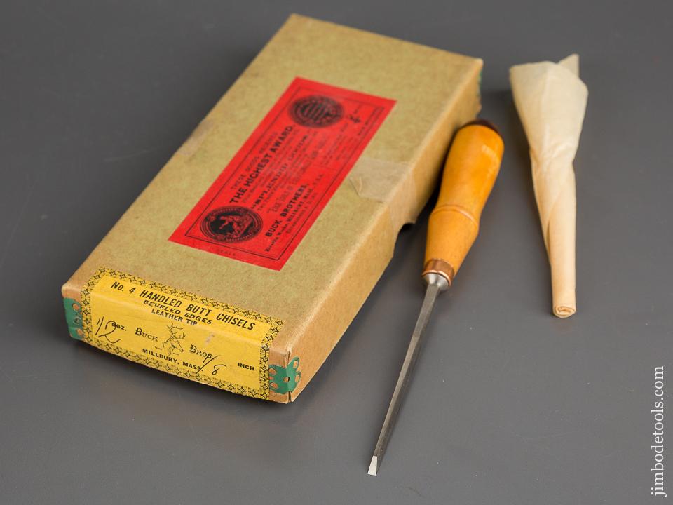 BUCK BROS No. 4 Butt Chisel DEAD MINT in Original Box - 82918