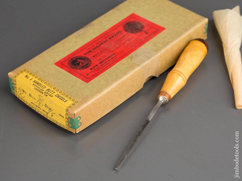 BUCK BROS No. 4 Butt Chisel DEAD MINT in Original Box - 82918