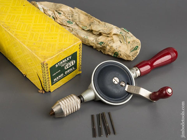 STANLEY 100 PLUS No. 1611 Hand Drill MINT in Original Box - 82931