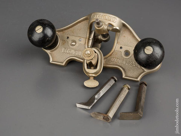 100% Complete STANLEY No. 71 Router Plane - 82950