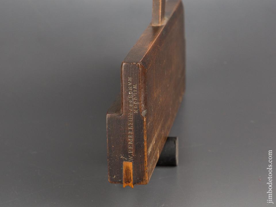 3/16 inch WILCOCK MANCHESTER Center Bead Moulding Plane circa 1852-74 GOOD+ - 82968