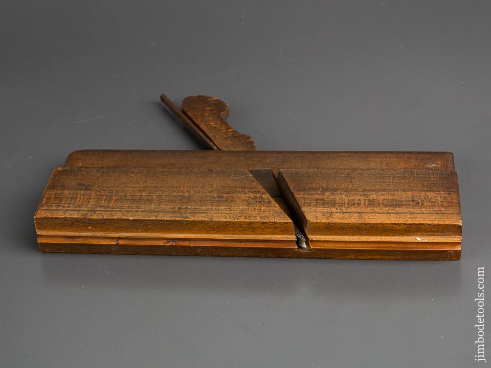 3/16 inch WILCOCK MANCHESTER Center Bead Moulding Plane circa 1852-74 GOOD+ - 82968