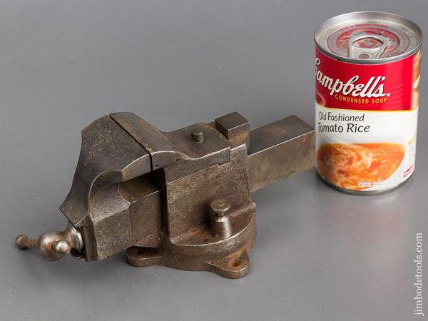 HALL & COOK Patent February 6, 1877 PRENTISS VISE CO NY Small Size Vise with Swivel Base and Swivel Jaw - 82985