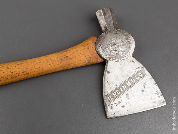 Lovely Etched (Both Sides!) Presentation Axe/Hatchet - 82986U