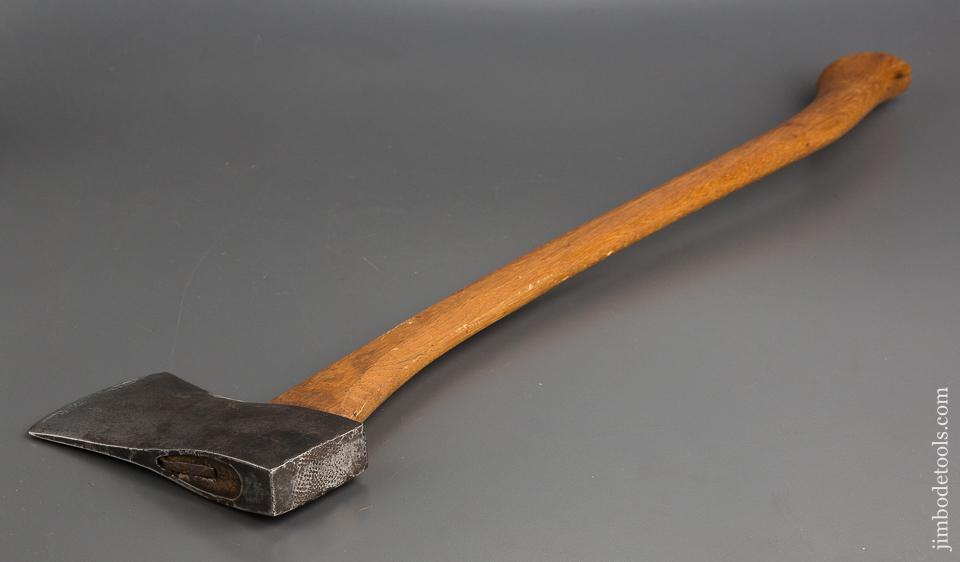 Great 2 1/2 pound HIBBARD BARTLETT & SPENCER Our Very Best Small Size Axe with Octagonal Handle and Leather Sheath - 82994