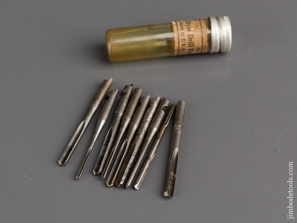 Full Set of Eight YANKEE Drill Bits in Original Jar - 82996