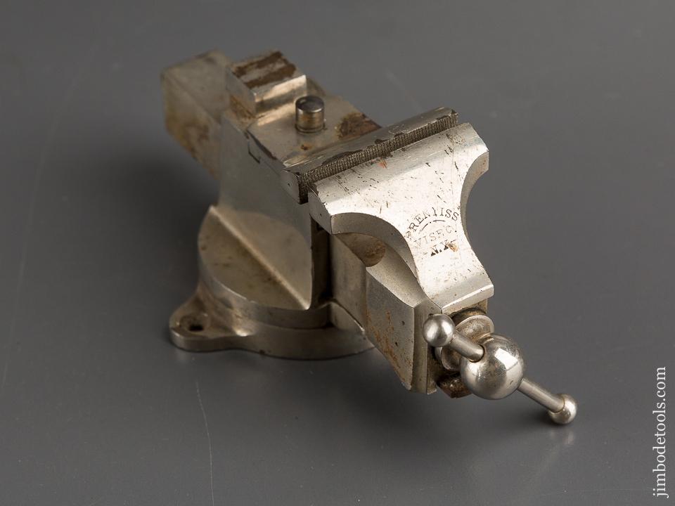 HALL & COOK Patent February 6, 1877 PRENTISS VISE CO NY Nickel Plated Vise - 83006