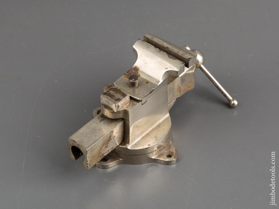 HALL & COOK Patent February 6, 1877 PRENTISS VISE CO NY Nickel Plated Vise - 83006