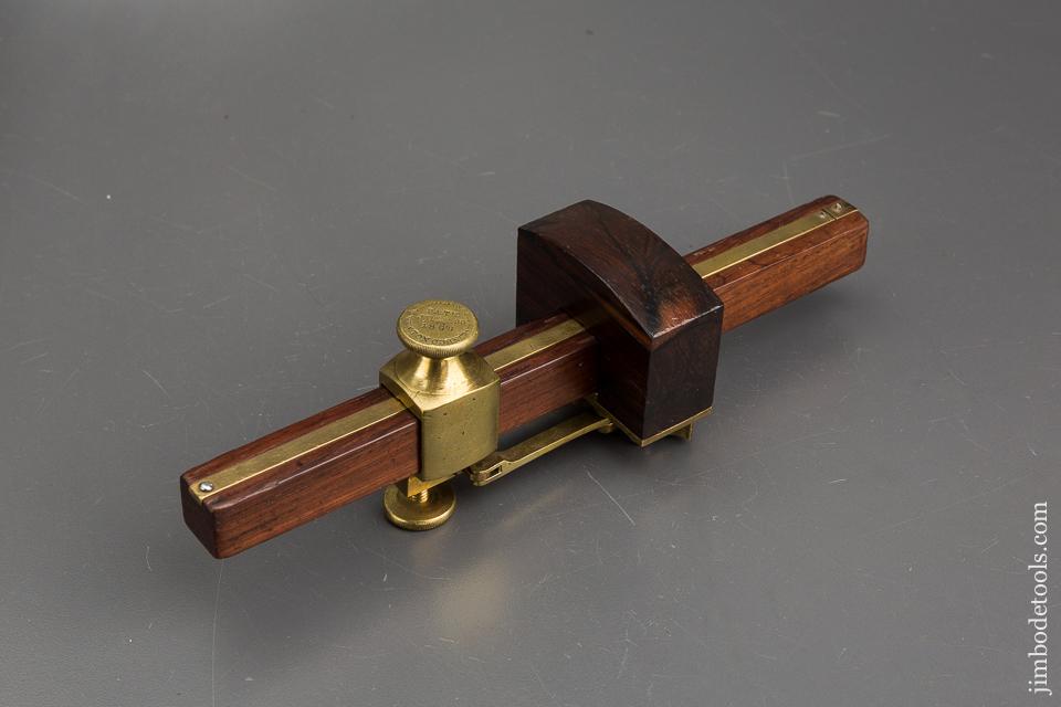EXTRA FINE 8 1/2 inch BLAISDELL Patent July 23, 1868 Rosewood & Brass Marking Gauge - 83024