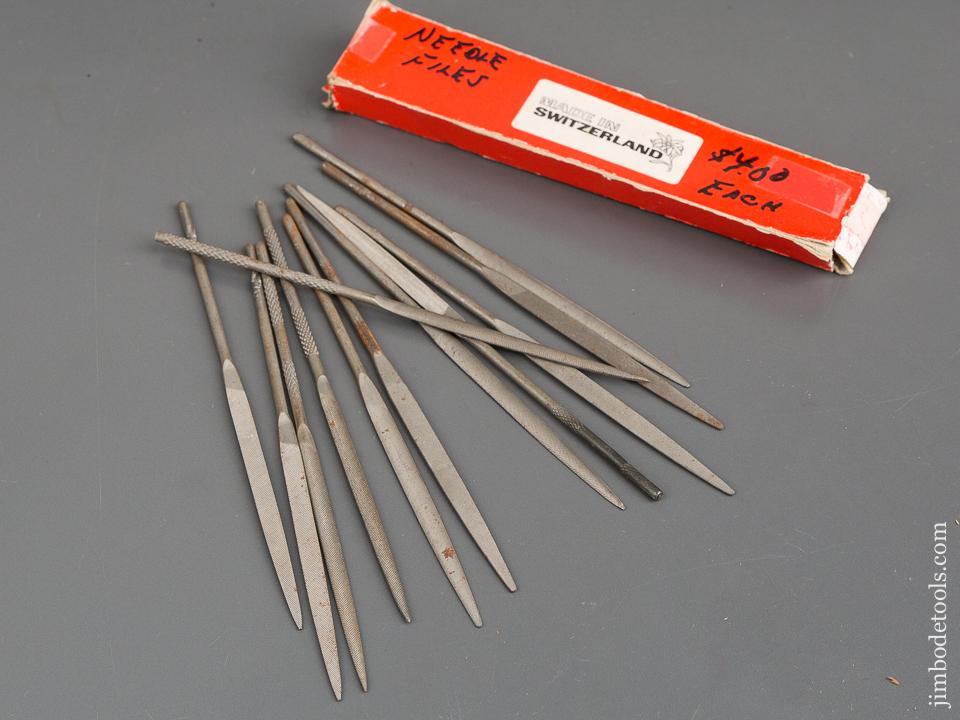 One Dozen Six inch Swiss Needle Files UNUSED in Original Box - 83057
