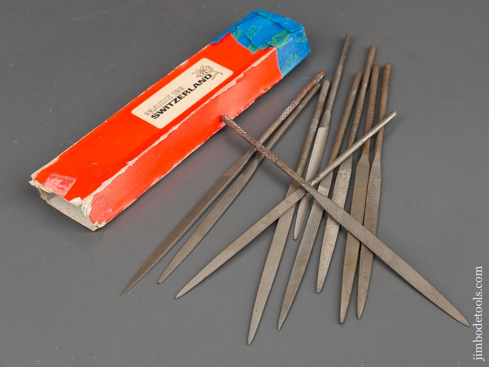 Ten Swiss Needle Files in Original Box - 83059