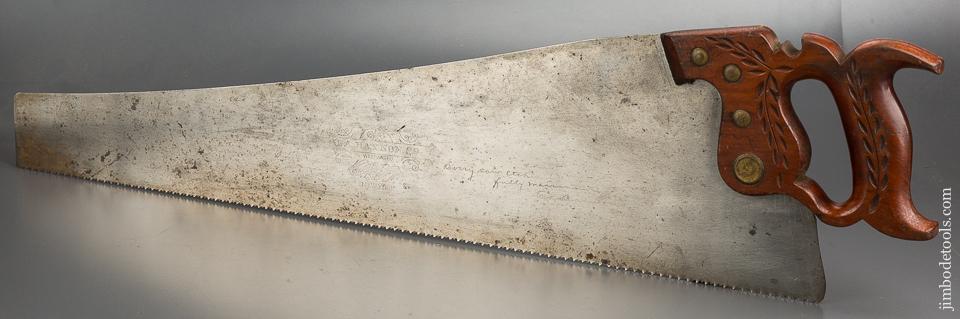 Extra Fine 9 point 26 inch Crosscut BAYNON Spring Steel Hand Saw - 83082