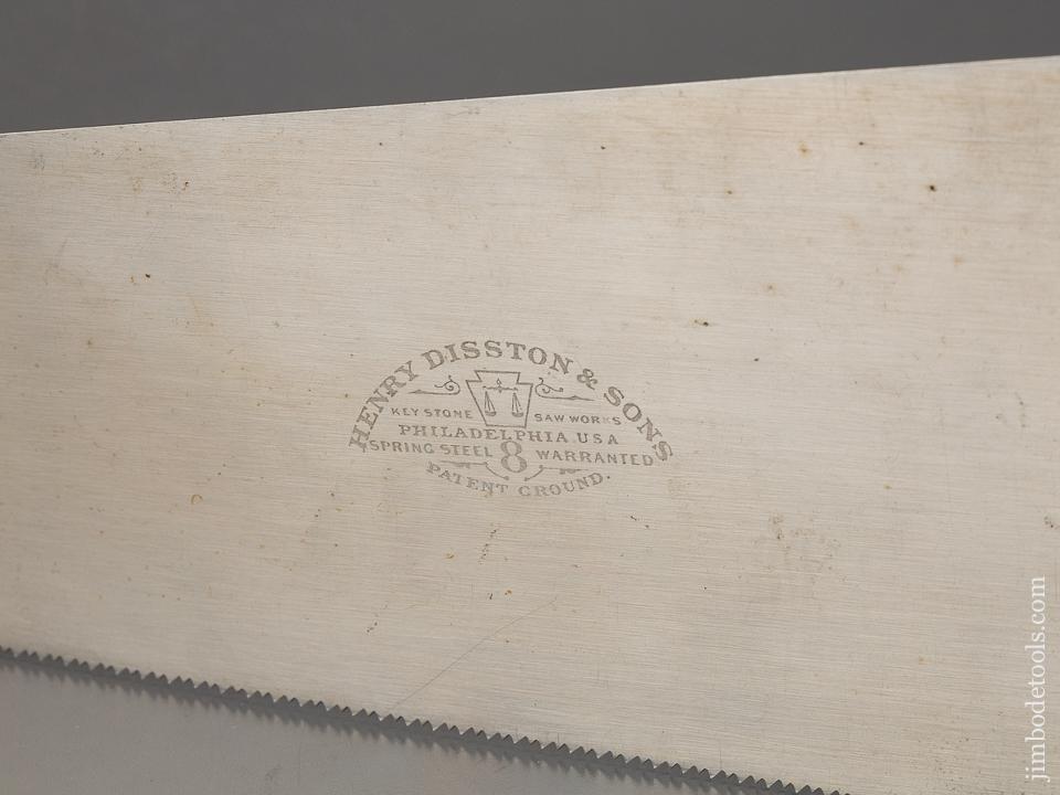 Near Mint! 10 point 26 inch Crosscut DISSTON No. 8 Spring Steel Hand Saw - 83083