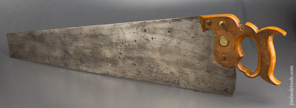 10 point 26 inch Crosscut E.M. BOYNTON No. 7 Spring Steel Hand Saw - 83093