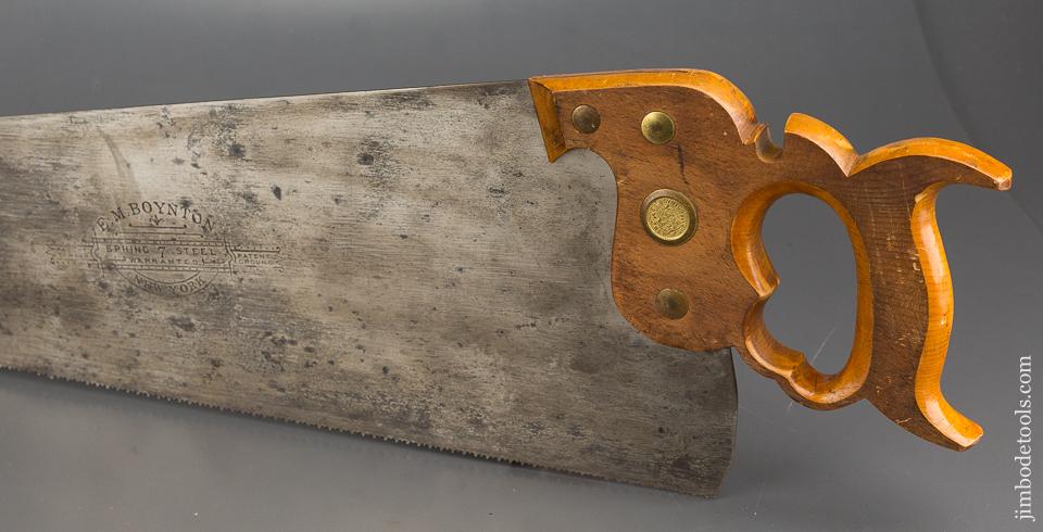 10 point 26 inch Crosscut E.M. BOYNTON No. 7 Spring Steel Hand Saw - 83093