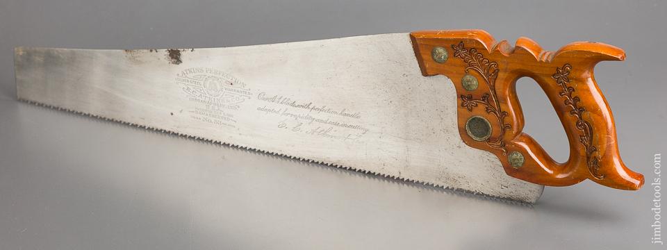 Fine 10 point 20 inch Rip ATKINS No. 53 Hand Saw - 83097