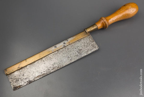 15 point 8 inch Rip DISSTON No. 68 Brass Back Dovetail Saw - 83101