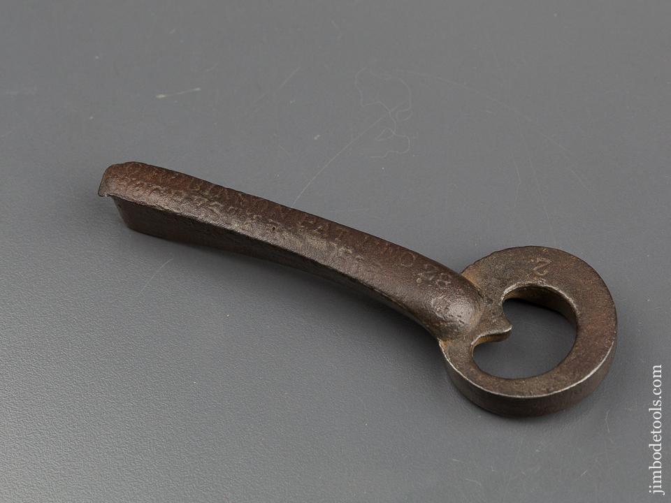 Rare! ROBINSON Patent December 28, 1858 Bed Wrench - 83107