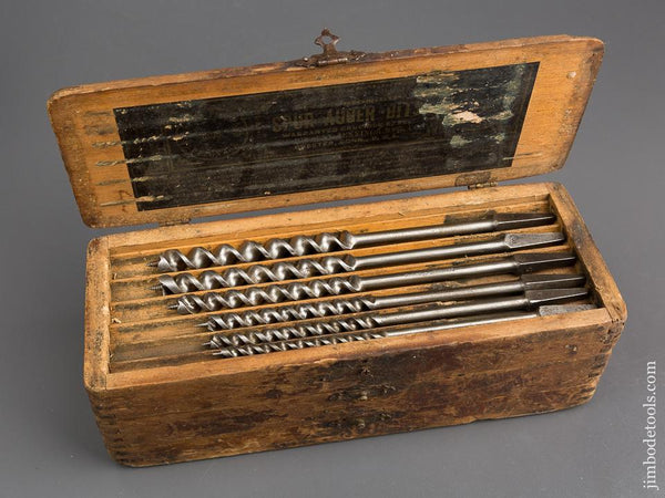 Complete Set of 13 RUSSELL JENNINGS Auger Bits in Original 3 Tiered Box - 83112
