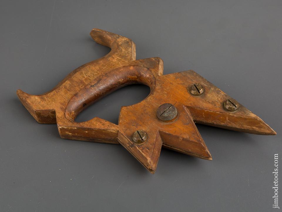 Perfect! MILLSPAUGH Patent May 5, 1874 WHEELER MADDEN & CLEMSON Star Saw Handle! - 83137