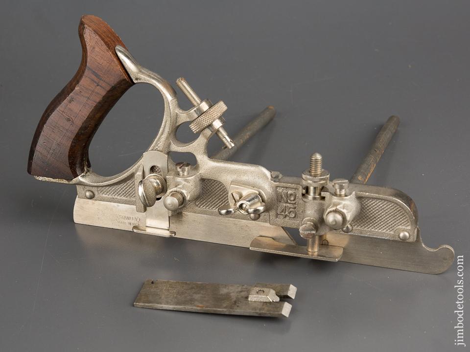 STANLEY NO. 45 Combination Plane 100% Complete in its Original Box UNUSED - 83138